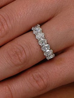 2 ct Oval Lab-Grown Eternity Band